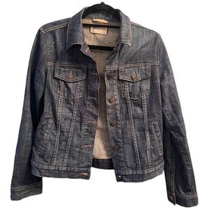 Size M Limited Edition GAP Distressed Denim Jacket